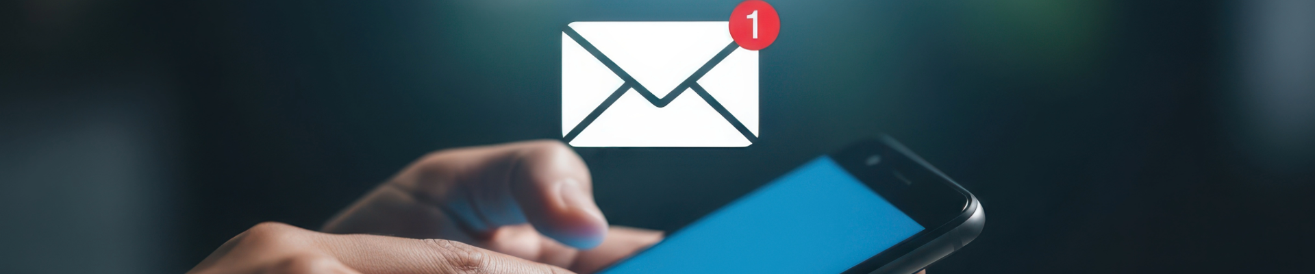 Mobile phone accessing email app